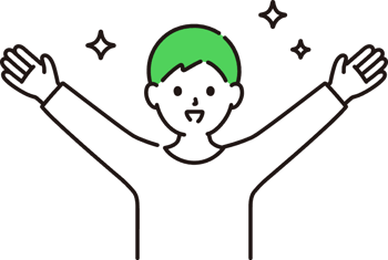 安心を表現している画像